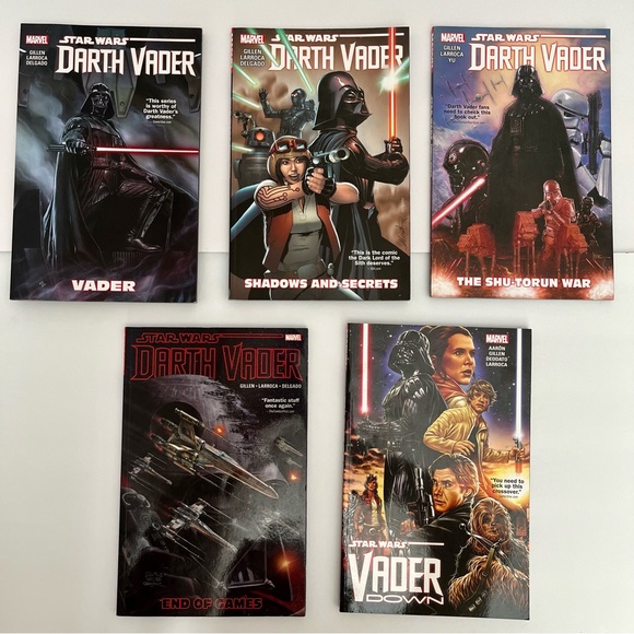 Star Wars: Darth Vader Full Series Vol 1-4 + Vader Down Paperback Marvel - Picture 1 of 4